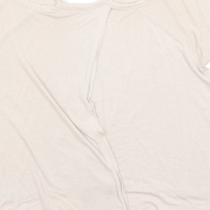 Womens UK Size 10 Internationale Pink Basic T-Shirt