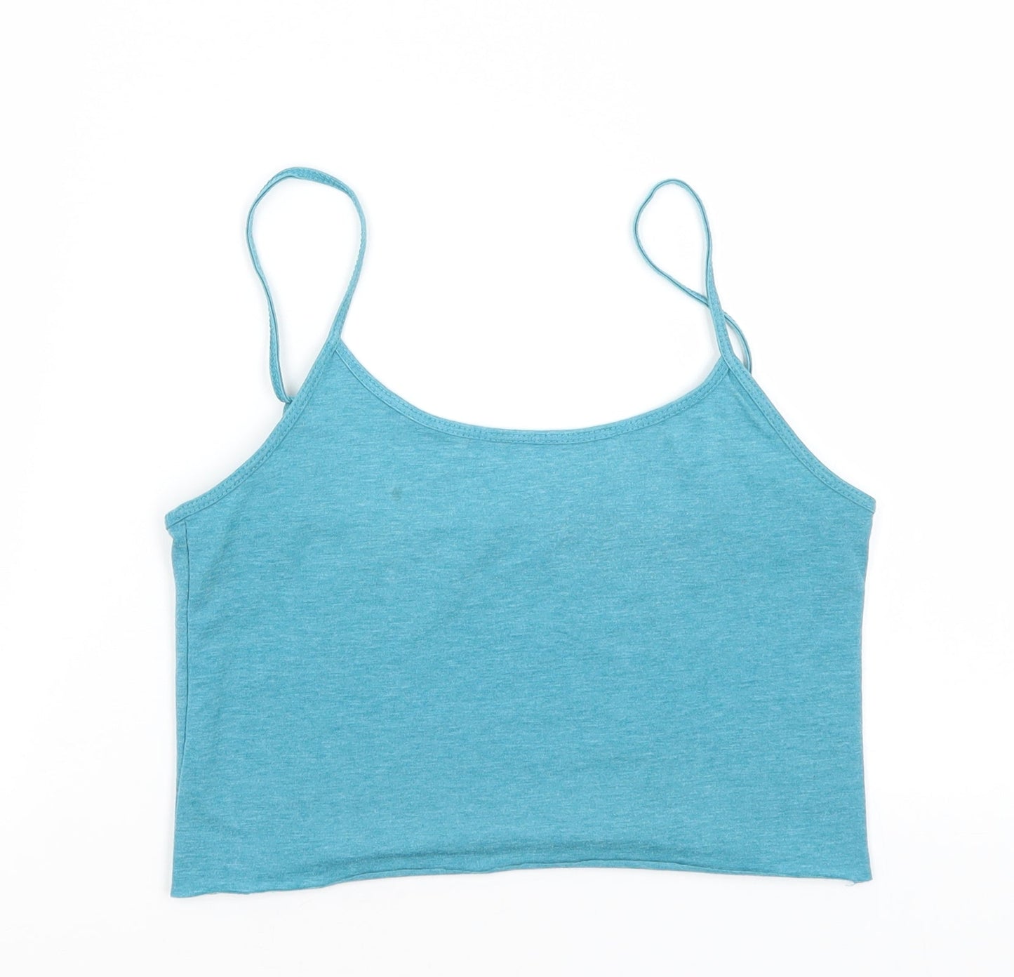 Womens UK Size S Preworn Blue Basic Tank