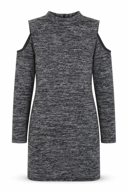 Front view of Parisian women’s grey bodycon, size UK 12