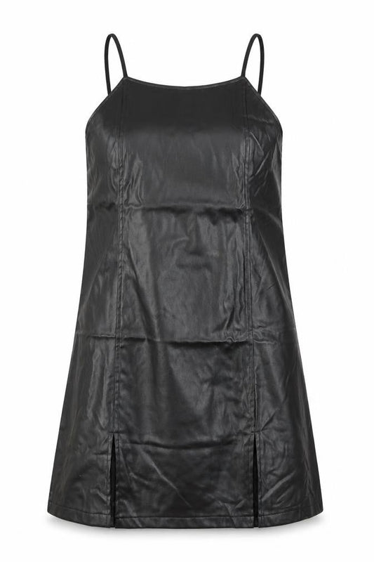 Front view of SHEIN women’s black a-line, size S