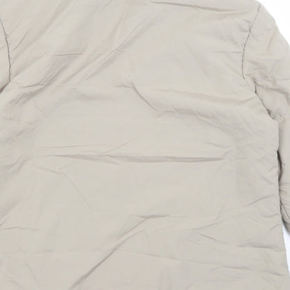 Ann De Lancay Womens Grey   Quilted Coat Size M