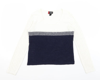Womens UK Size M Sweater Shop White Pullover Jumper