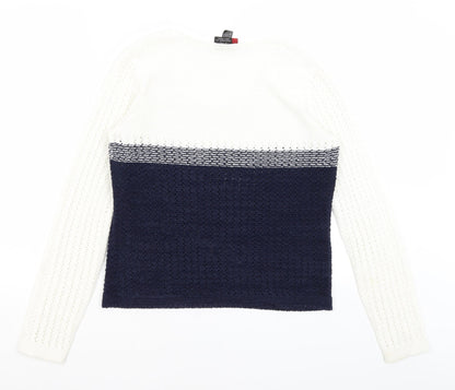 Womens UK Size M Sweater Shop White Pullover Jumper