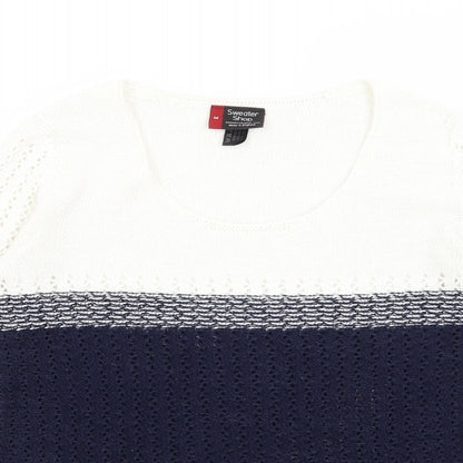 Womens UK Size M Sweater Shop White Pullover Jumper