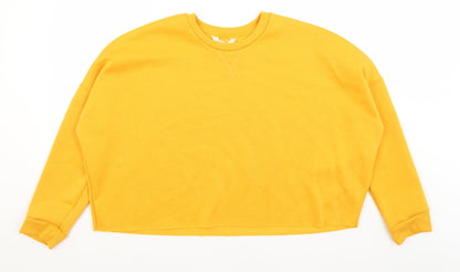 Primark Womens Yellow   Pullover Jumper Size L