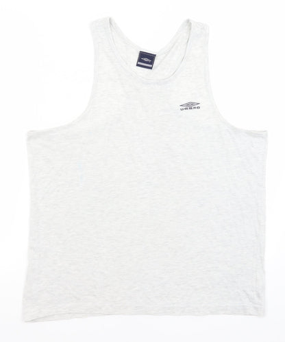 Umbro Mens Grey   Basic Tank Size L