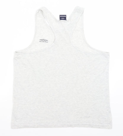 Umbro Mens Grey   Basic Tank Size L