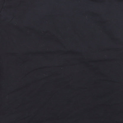 Womens UK Size L Fruit of the Loom Black Basic T-Shirt
