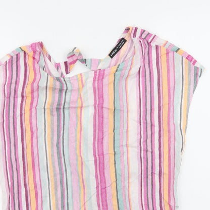 SHEIN  Womens Multicoloured Striped  Basic Blouse Size L