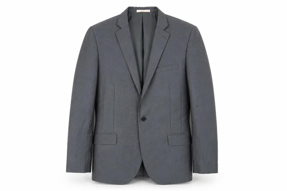 Mens UK Size 40 Moss London Regular Grey Suit Jacket