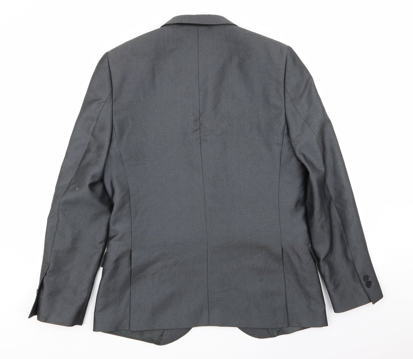 Mens UK Size 40 Moss London Regular Grey Suit Jacket