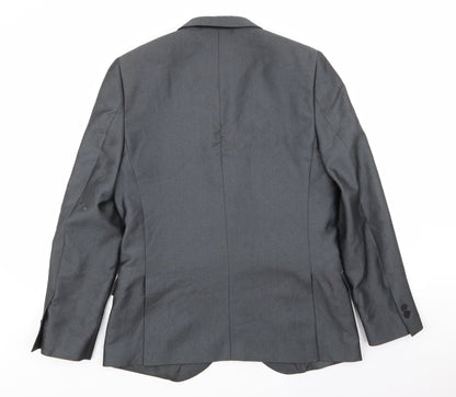 Mens UK Size 40 Moss London Regular Grey Suit Jacket