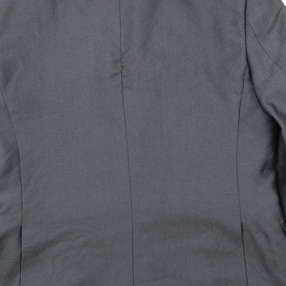 Mens UK Size 40 Moss London Regular Grey Suit Jacket