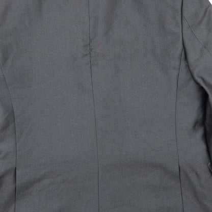Mens UK Size 40 Moss London Regular Grey Suit Jacket