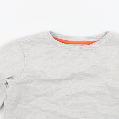 F&F Boys Grey   Pullover Hoodie Size 5-6 Years