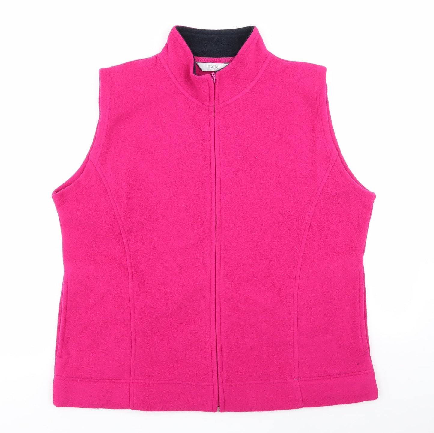 Womens UK Size L EWM Pink Full Zip Jumper