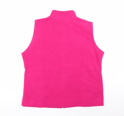 Womens UK Size L EWM Pink Full Zip Jumper