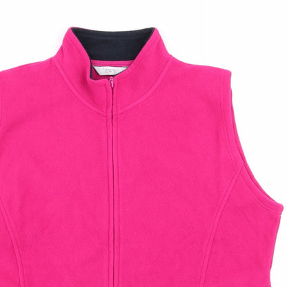 Womens UK Size L EWM Pink Full Zip Jumper