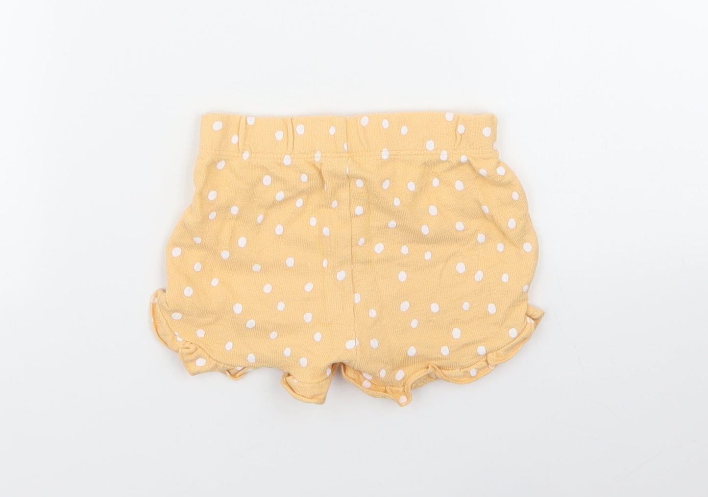 George Girls Yellow Spotted  Capri Trousers Size 12-18 Months