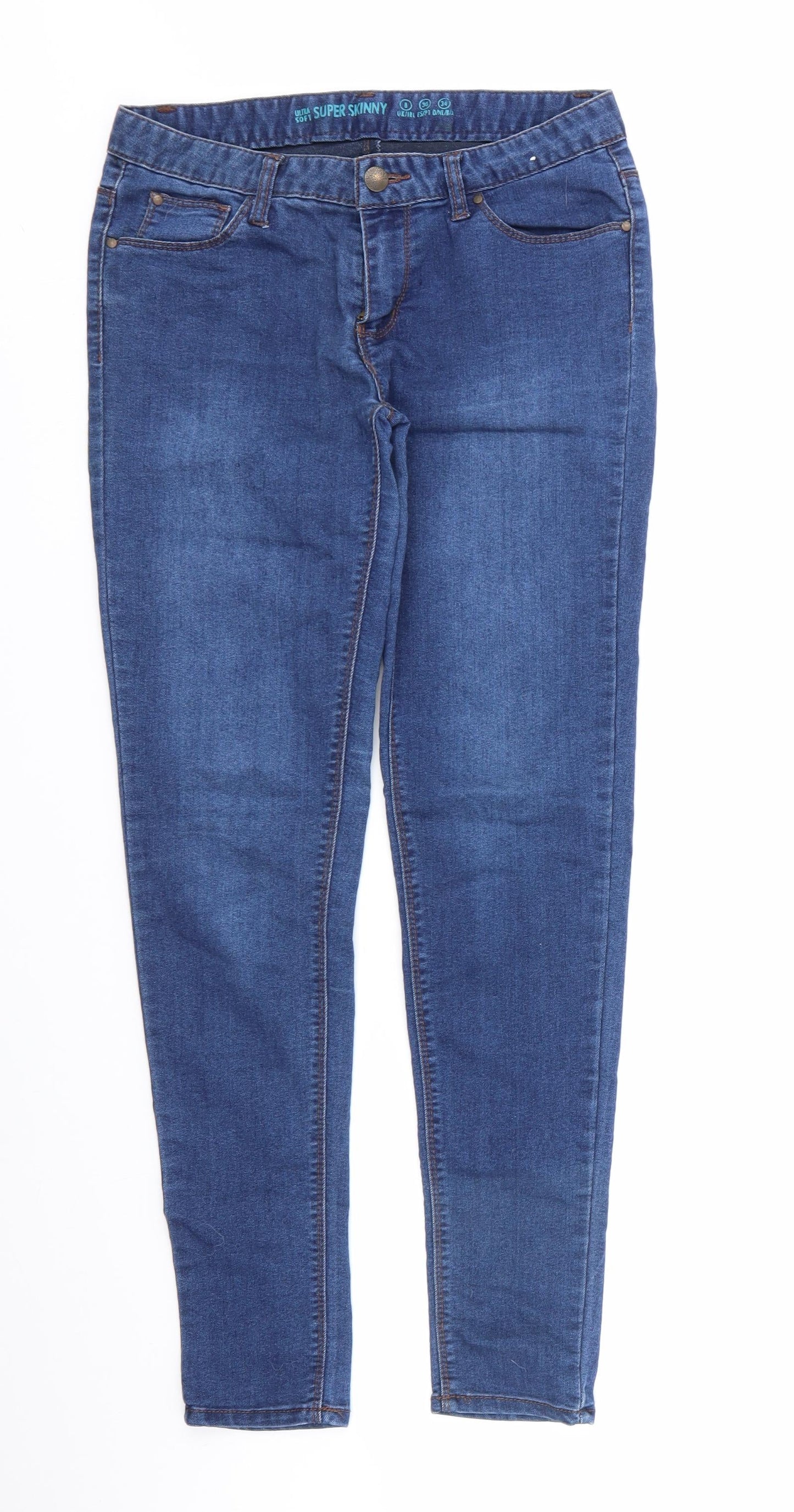 DENIM & CO  Womens Blue   Skinny Jeans Size 8 L29 in