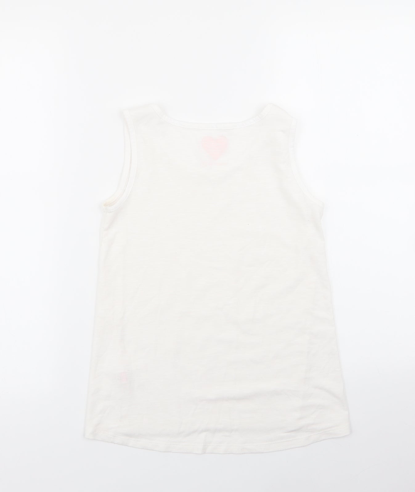 F&F Girls White   Basic T-Shirt Size 9-10 Years