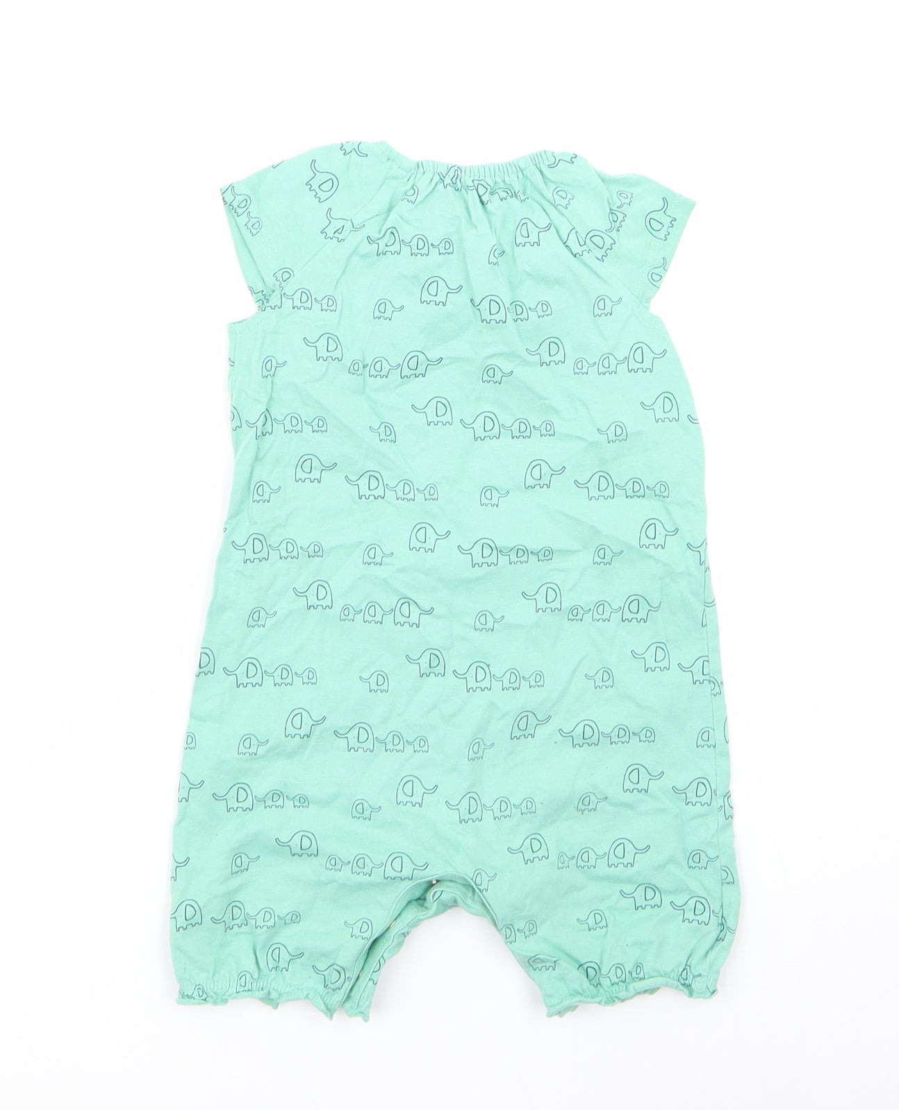 George  Green Animal Print  Babygrow One-Piece Size 12-18 Months