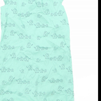 George  Green Animal Print  Babygrow One-Piece Size 12-18 Months