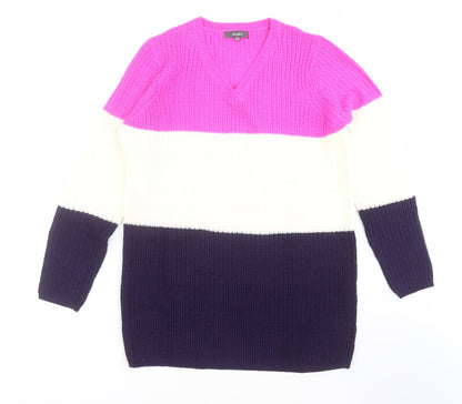 Womens UK Size 12 Studio Multicoloured Pullover Jumper