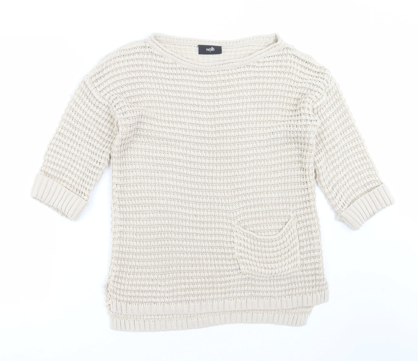 Womens UK Size S Wallis Beige Pullover Jumper