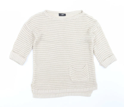 Womens UK Size S Wallis Beige Pullover Jumper
