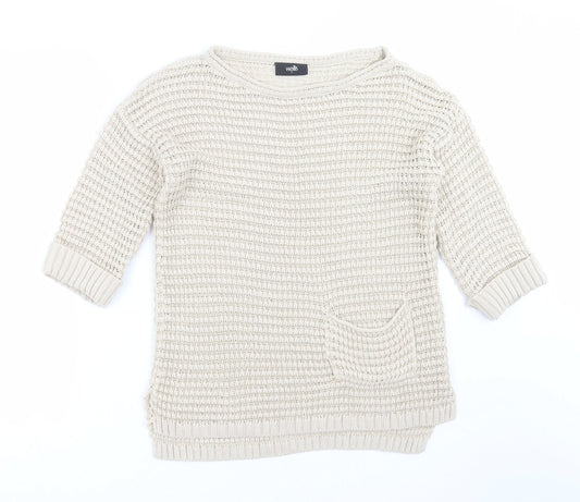 Womens UK Size S Wallis Beige Pullover Jumper