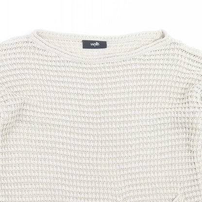 Womens UK Size S Wallis Beige Pullover Jumper
