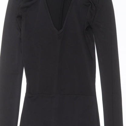 PRETTYLITTLETHING Womens Black   Bodycon  Size 4