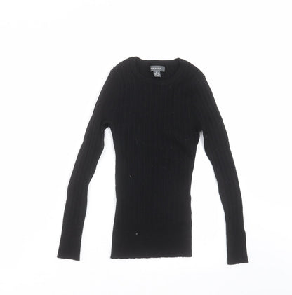 Primark Womens Black  Knit Pullover Jumper Size XS