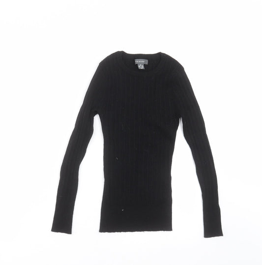 Primark Womens Black  Knit Pullover Jumper Size XS