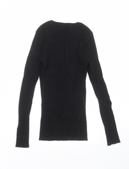 Primark Womens Black  Knit Pullover Jumper Size XS