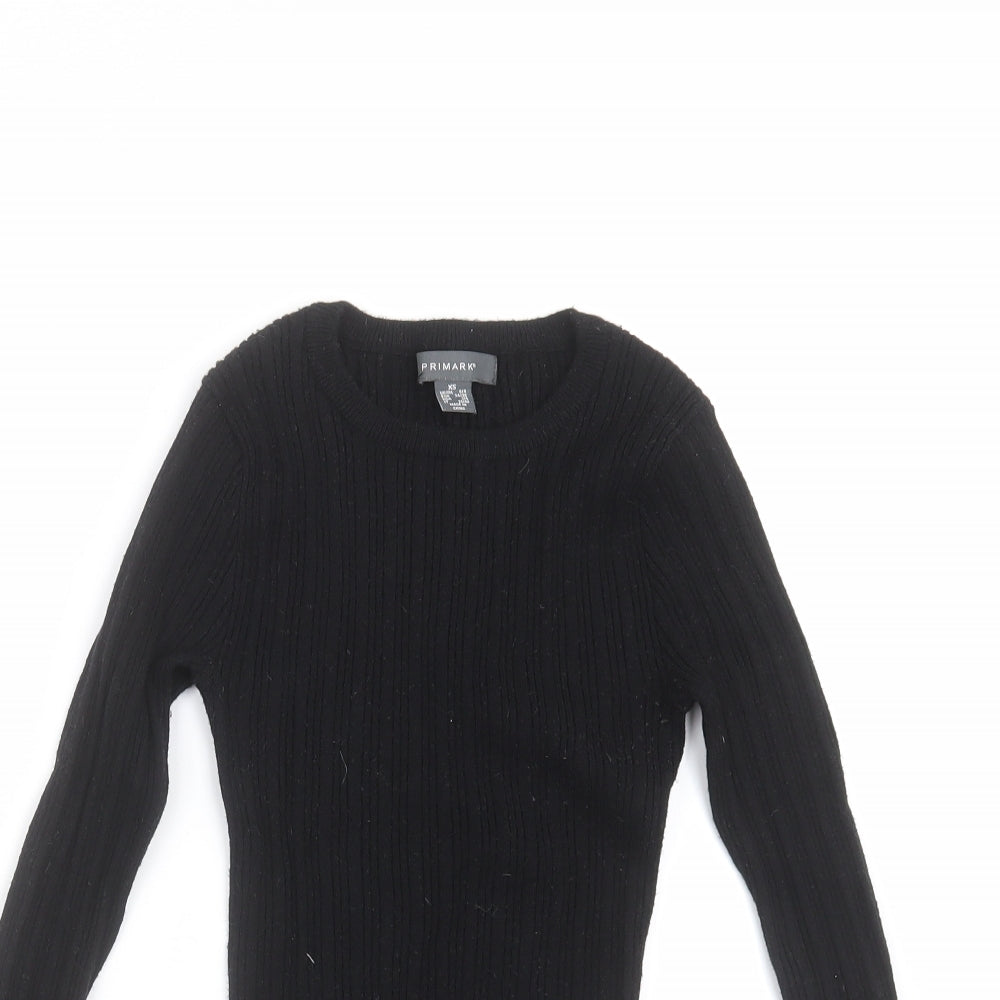 Primark Womens Black  Knit Pullover Jumper Size XS
