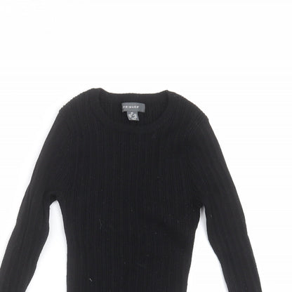 Primark Womens Black  Knit Pullover Jumper Size XS
