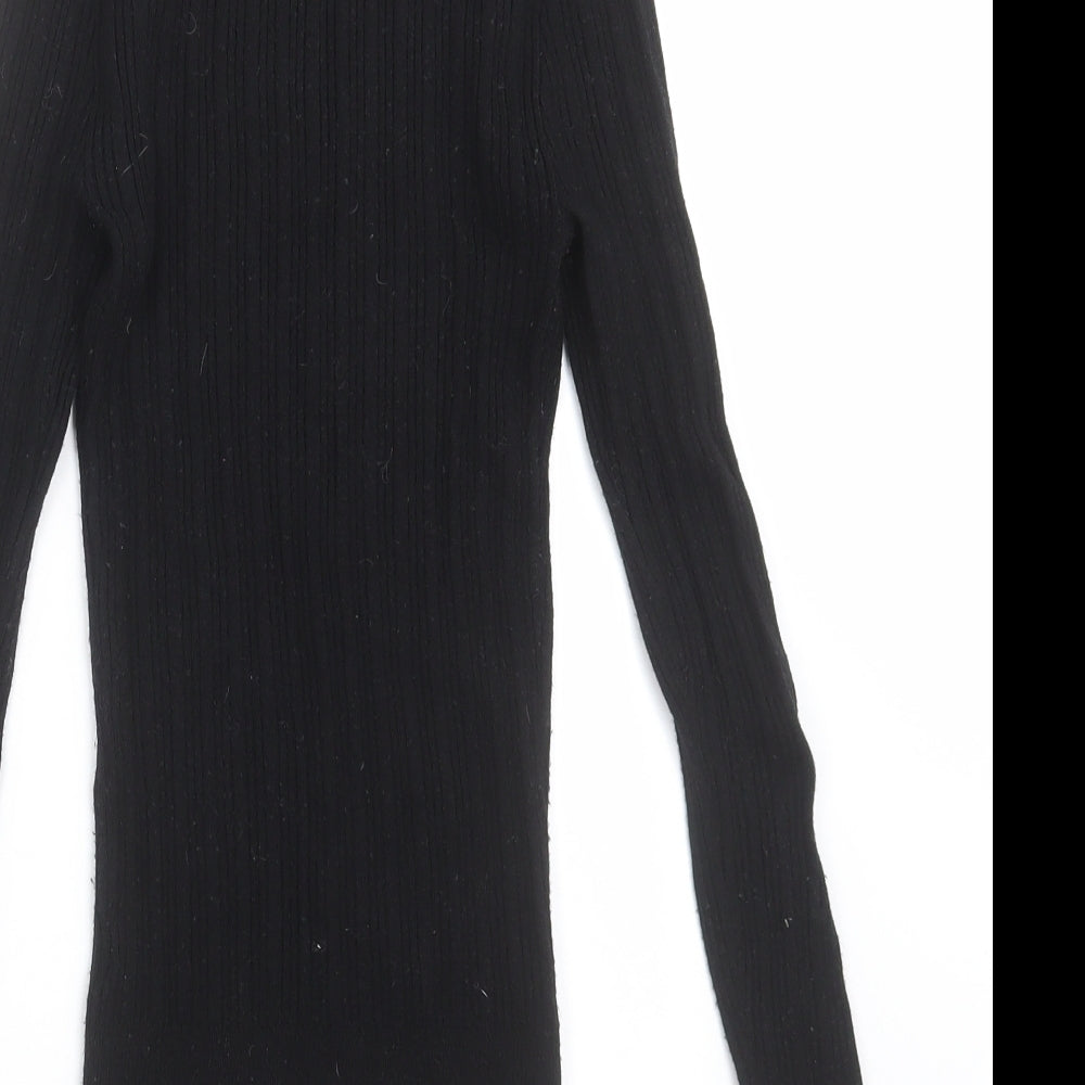 Primark Womens Black  Knit Pullover Jumper Size XS