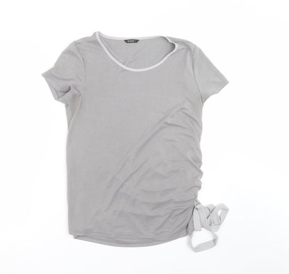 Womens UK Size 12 Roman Grey Basic T-Shirt