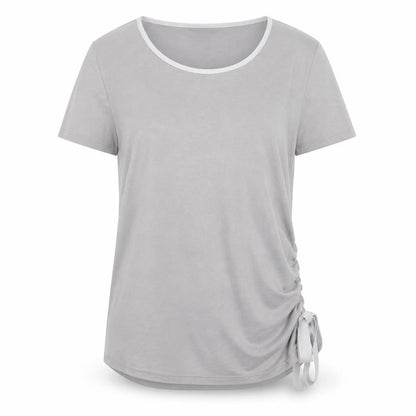 Womens UK Size 12 Roman Grey Basic T-Shirt