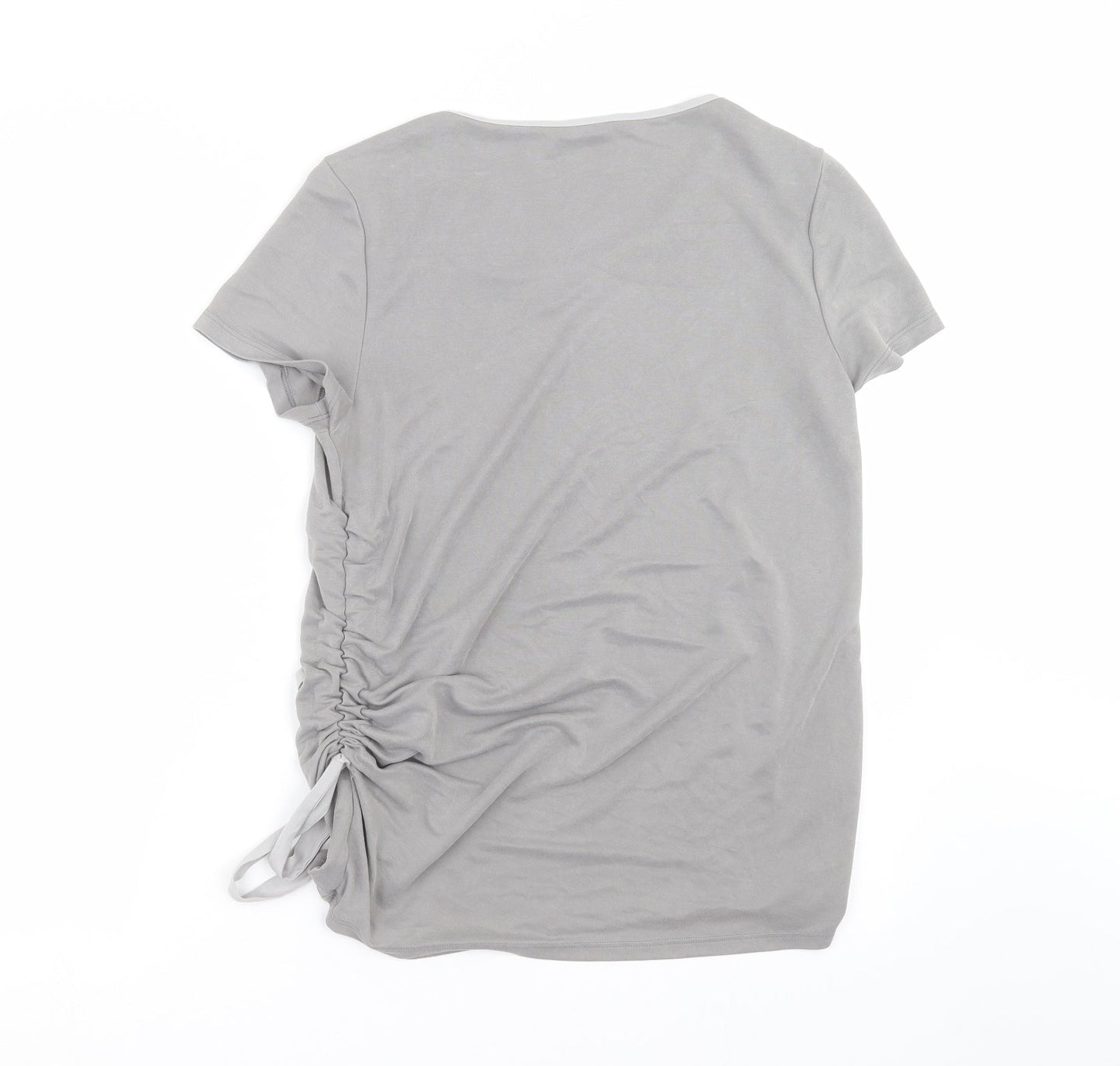 Womens UK Size 12 Roman Grey Basic T-Shirt