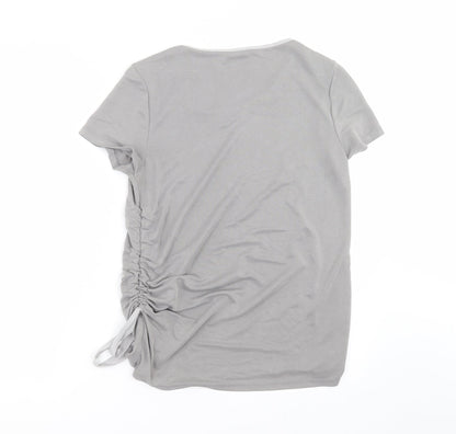 Womens UK Size 12 Roman Grey Basic T-Shirt