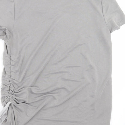 Womens UK Size 12 Roman Grey Basic T-Shirt