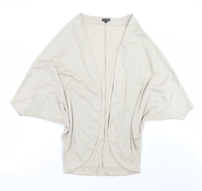 Womens UK Size 10 River Island Gold Cardigan Jumper