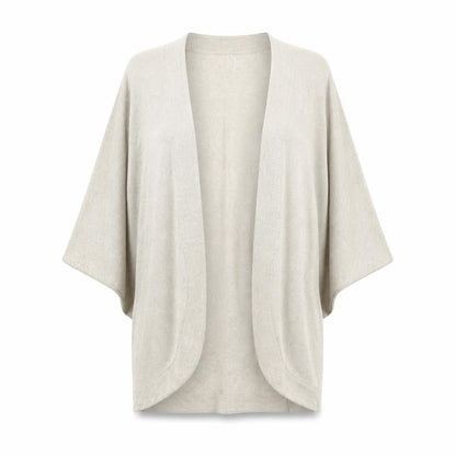 Front view of River Island women’s gold cardigan jumper, size UK 10