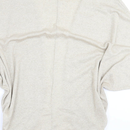 Womens UK Size 10 River Island Gold Cardigan Jumper