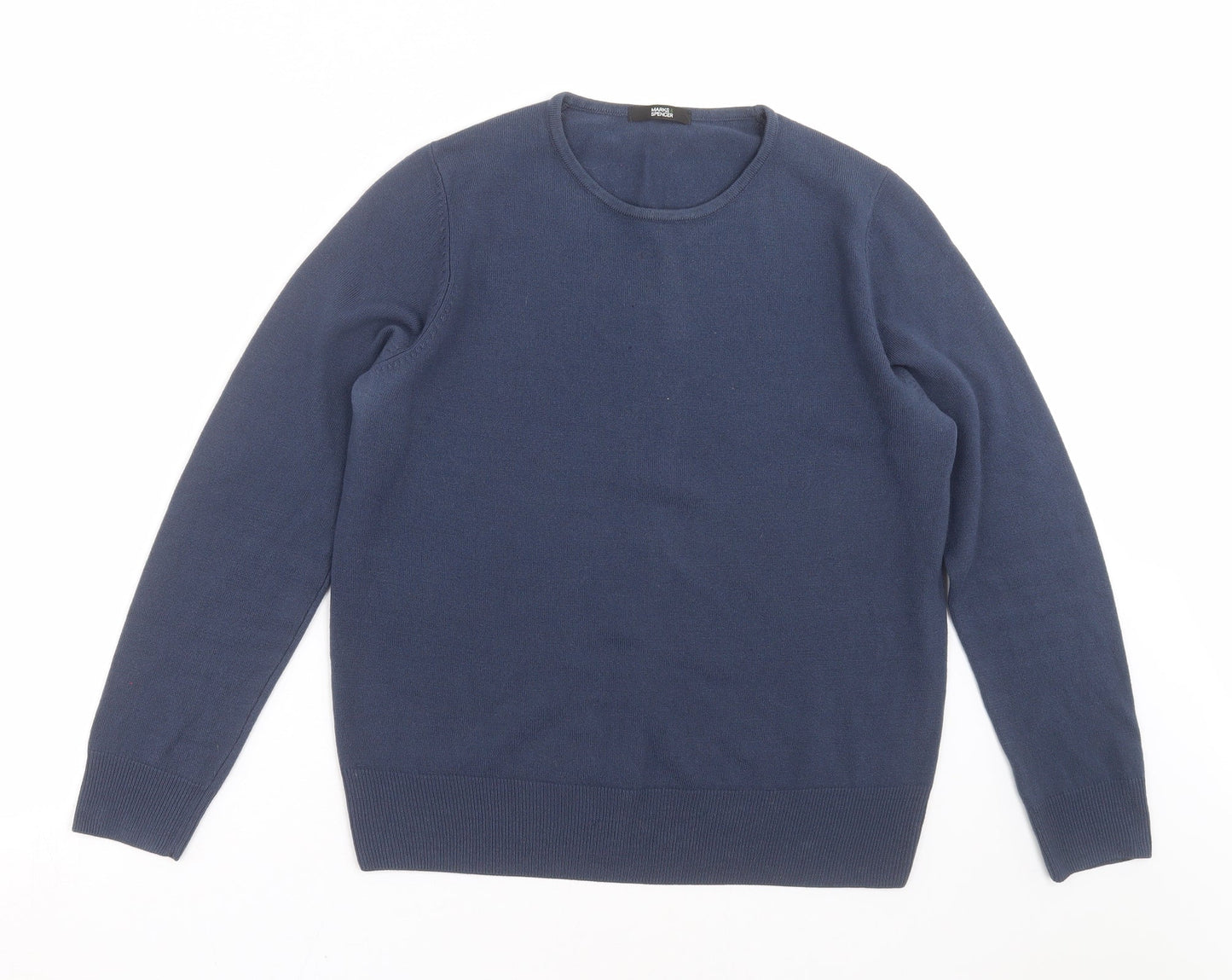 Womens UK Size 14 Marks and Spencer Blue Pullover Jumper