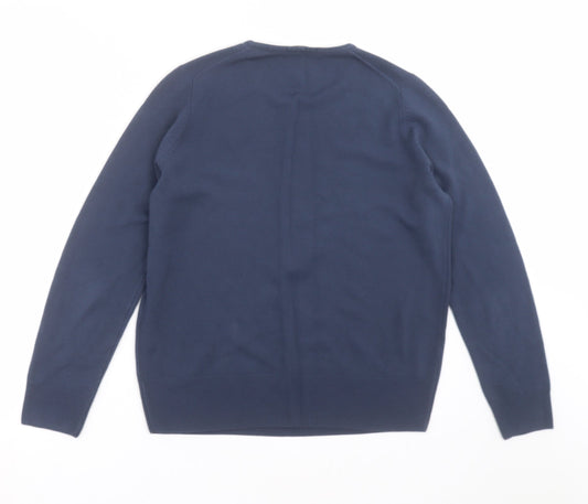 Womens UK Size 14 Marks and Spencer Blue Pullover Jumper