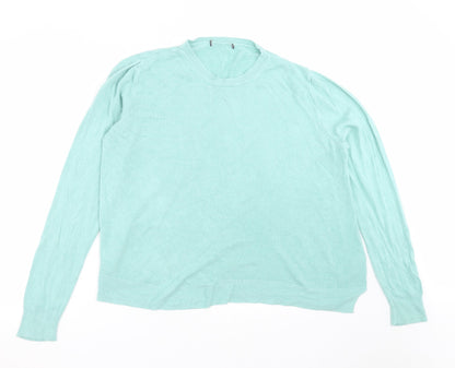 Womens UK Size 22 Marks and Spencer Green Pullover Jumper